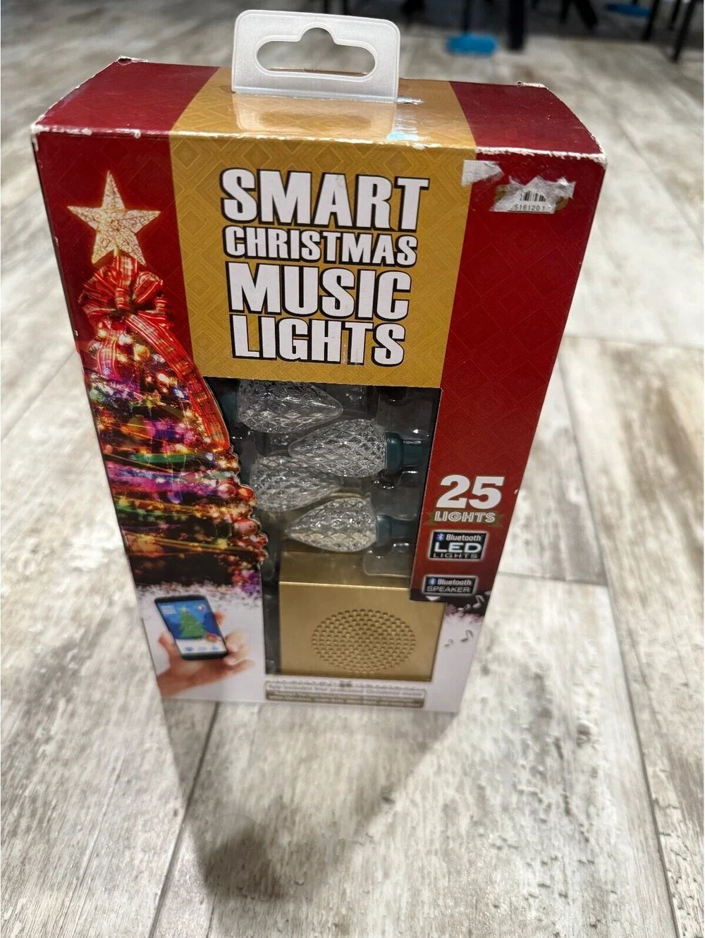 Smart Christmas Music Lights 25 LED Bluetooth Speaker NEW